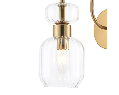 Настенный светильник Escada 1141/1A E14*60W Antigue copper/Clear