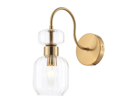 Настенный светильник Escada 1141/1A E14*60W Antigue copper/Clear