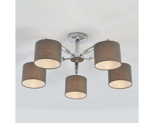 Потолочный светильник Escada 700/5P E27*60W Chrome/Grey