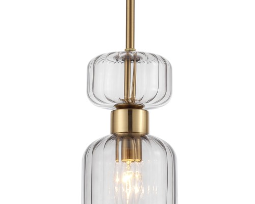 Подвесной светильник Escada 1141/1S E14*60W Antigue copper/Smoke