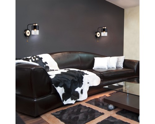 Настенный светильник Escada 2121/1A E27*40W Black/Gold