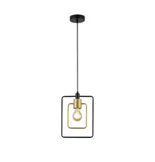 Подвесной светильник Escada 1165/1S E27*40W Black/Gold