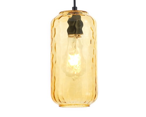 Подвесной светильник Escada 10177/1S E27*60W Black/Yellow