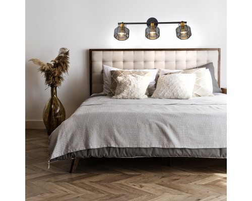 Настенно-потолочный свет Escada 1100/3A E14*40W Black/Gold