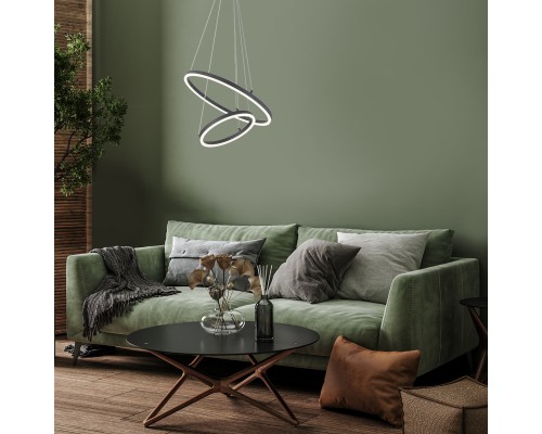 Подвесной светильник Escada 10254/2 LED*66W Black APP