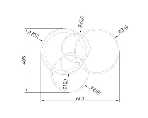 Потолочный светильник Escada 10213/4 LED*84+24W Chrome/Gold