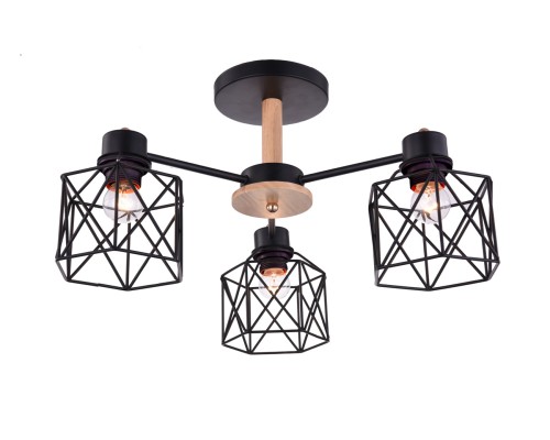 Потолочный светильник Escada 508/3PL E27*60W Black