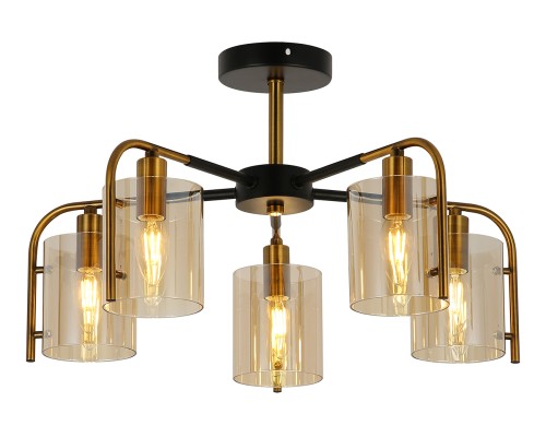 Потолочный светильник Escada 671/5P E14*40W Black/Gold