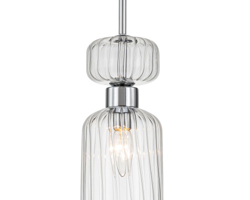 Подвесной светильник Escada 1141/1S E14*60W Chrome/Clear