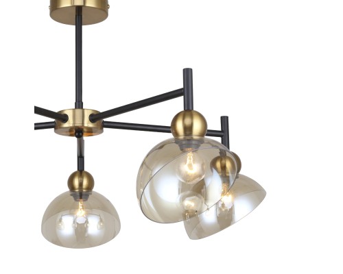 Светильник на штанге Escada 2109/5P E14*40W Black/Brass