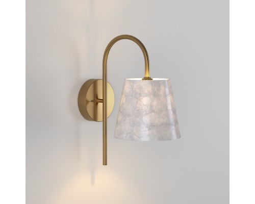 Настенный светильник с натуральным перламутром 101013 латунь/перламутр