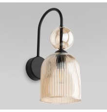 Настенный светильник с плафоном из фактурного стекла 11140 Sophia Cognac