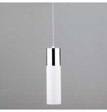 Подвесной светильник Eurosvet 50135/1 LED хром/белый 12W Double Topper