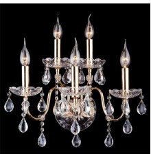 Бра с хрусталем 3600/5 золото / прозрачный хрусталь