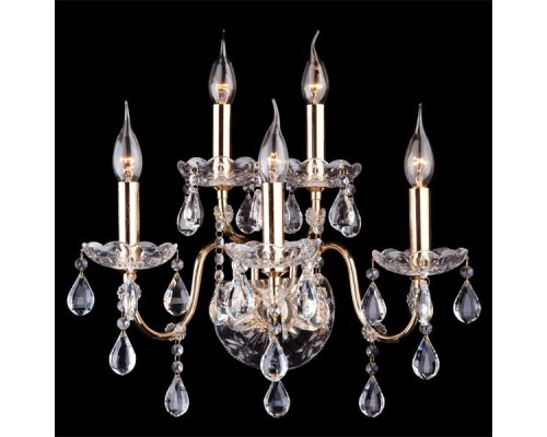 Бра с хрусталем 3600/5 золото / прозрачный хрусталь