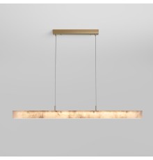 Подвесной светодиодный светильник из алебастра 604053 LED латунь/ алебастр