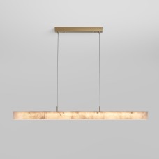 Подвесной светодиодный светильник из алебастра 604053 LED латунь/ алебастр