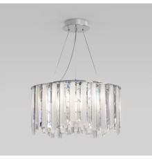 Умный подвесной светильник с хрусталем 101011/6 хром