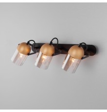 Настенный светильник с поворотными плафонами 20122/3 черный/золото