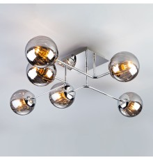 Потолочный светильник с круглыми стеклянными плафонами 30140/6 хром