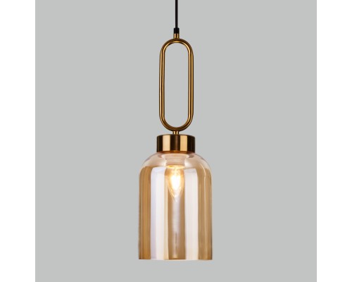 Подвесной светильник со стеклянным плафоном 50229/1 янтарный