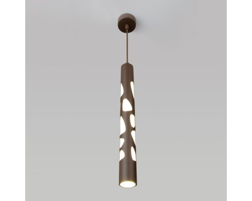 Подвесной светодиодный светильник DLR037 12W 4200K кофейный