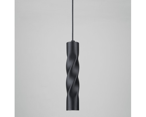 Светодиодный подвесной светильник Eurosvet 50136/1 LED черный 5W Scroll