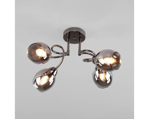 Потолочная люстра со стеклянными плафонами 30171/4 черный жемчуг