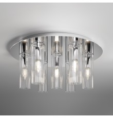 Потолочный светильник со стеклянными плафонами 502111/7 хром