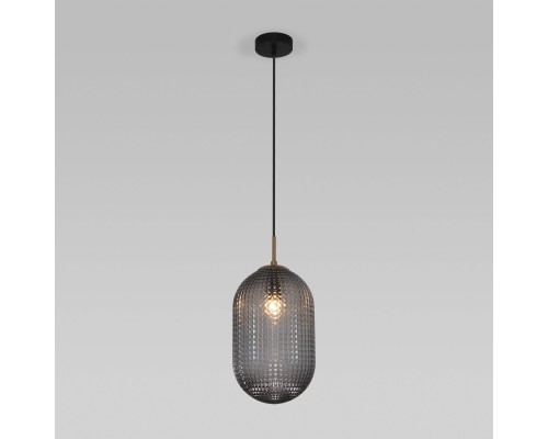 Подвесной светильник со стеклянным плафоном 50261/1 темно-серый