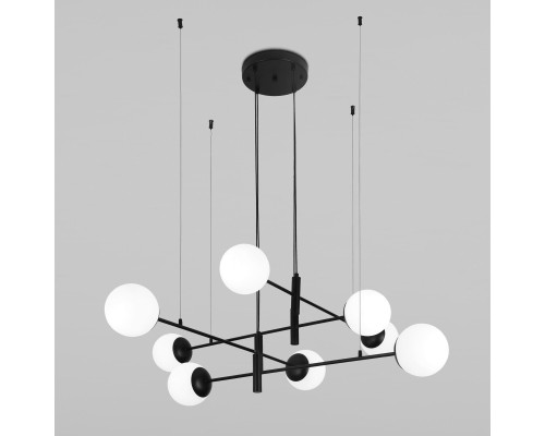Подвесной светильник со стеклянными плафонами 70146/8 черный