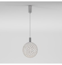 Подвесной светодиодный светильник с металлическим плафоном 90353/1 хром