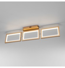 Люстра потолочная светодиодная Eurosvet 90223/3 матовое золото