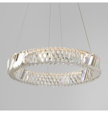 Подвесной светильник с хрусталем 101004 LED никель хрусталь Strotskis