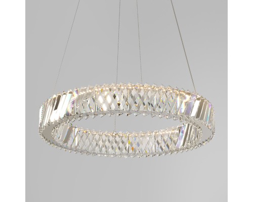 Подвесной светильник с хрусталем 101004 LED никель хрусталь Strotskis