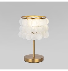 Настольный светильник с перламутром 208101 латунь/перламутр