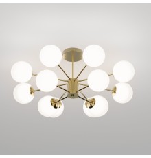 Потолочный светильник со стеклянными плафонами 502002/12 латунь