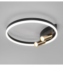 Люстра потолочная светодиодная Eurosvet Smart 90247/3 черный/золото