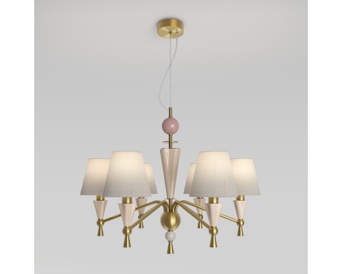 Умная люстра с декором из керамики 101014/6