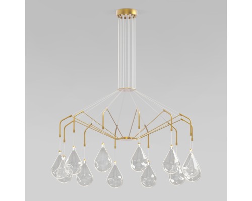 Умная подвесная люстра 201002/12 латунь