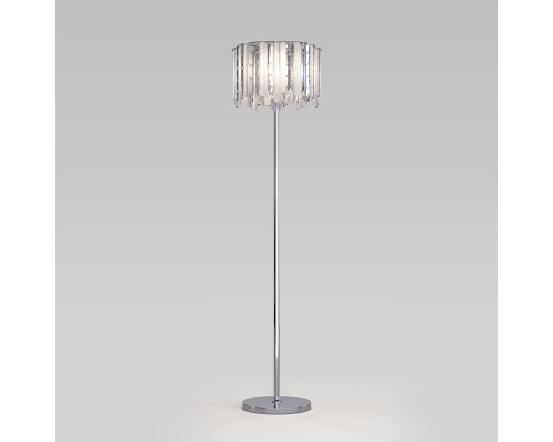 Напольный светильник с хрусталем 109011 хром