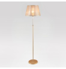 Классический торшер с абажуром 01076/1 перламутровое золото