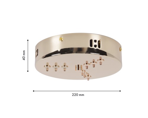 Потолочная чаша Favourite 4591-220-9GD Canopy D220*H40мм