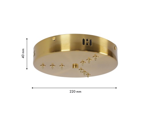 Потолочная чаша Favourite 4591-220-9BR Canopy D220*H40мм