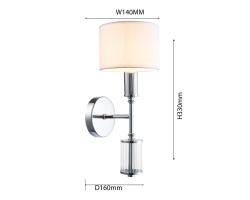 Бра Favourite 2607-1W Laciness 1*E14*40W D160*W140*H330мм