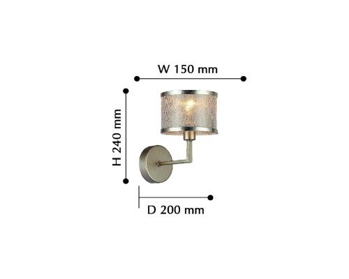 Бра F-Promo 2487-1W Bonbon 1*E14*40W D200*W150*H240мм