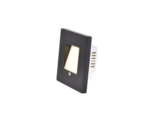 Настенный светильник Favourite 4046-1W Nox LED*1W, 20LM, 3000K, IP20 , sensor D30*W86*H86мм