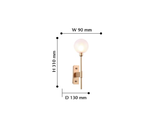 Бра Favourite 2515-1W Babylon 1*G9*40W D130*W90*H310мм