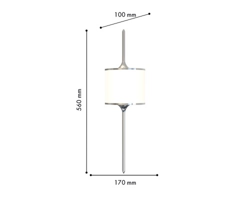 Бра Favourite 4567-2W Kreisel 2*G9*40W, IP20 D100*W170*H560мм