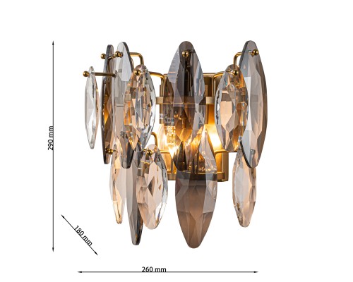 Бра Favourite 4303-2W Glans 2*E14*40W D180*W260*H290мм